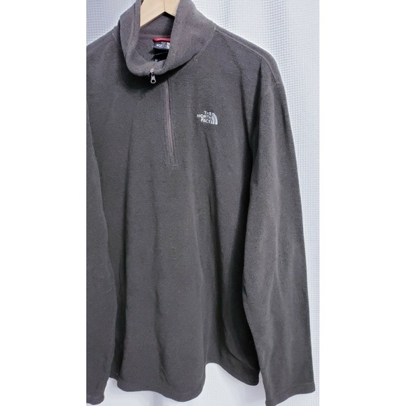 The North Face Campbell Brown 1/2 Zip Fleece Pullover Men's size LARGE - Picture 3 of 7